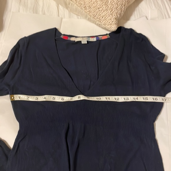 Boden V Neck Blue Sweater Dress - Picture 6 of 6